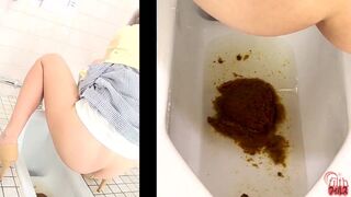 Camera recorded women's pantypoop (FF084)Pt.4