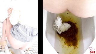 Camera recorded women's pantypoop (FF084)Pt.4