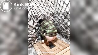 Beautiful Chinese Mistress shitting in slave mouth