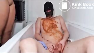 Human toilet slave consumes it all