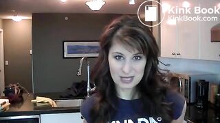 Canadian Ariel shtting in kitchin