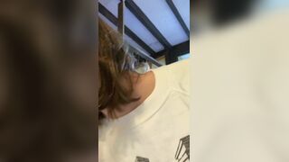 Hot girl talks and shits