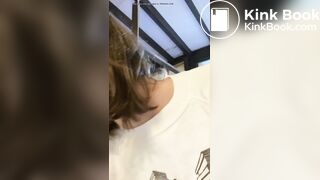 Hot girl talks and shits