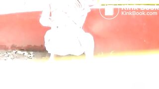 Grown woman defecating & urinate at playground [DNO*10]