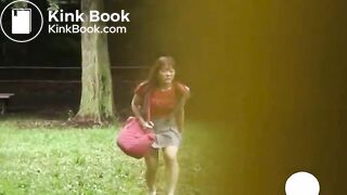 Grown woman defecating & urinate at playground [DNO*10]