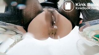 Chinese toilet femdom pov