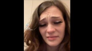 Girl shocked by her toilet farts