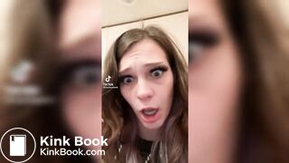 Girl shocked by her toilet farts