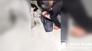girl accidentally shits during fight
