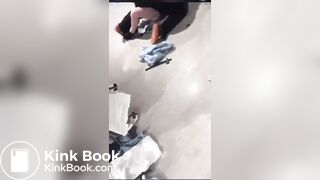 girl accidentally shits during fight