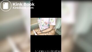 Tattooed Latina Shitting On Toilet (No Scat Visible)