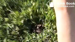 Public white shorts shit - video 2