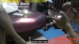 chinese eating a whole bowl shit (English subtitles)