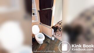 Pregnant Scat in a bathtub