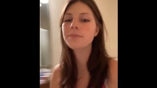 mia pooping on the toilet (compilation)