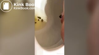 mia pooping on the toilet (compilation)