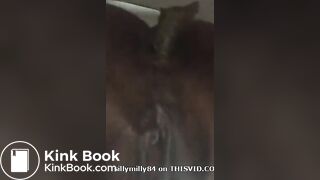 Slim light skin chick quick poop