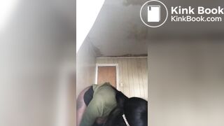 spotted ass squeezes out shit