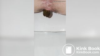Close Up of Girl Pooping
