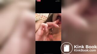 Teen eats her own shit