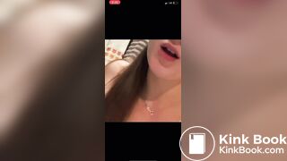Teen eats her own shit