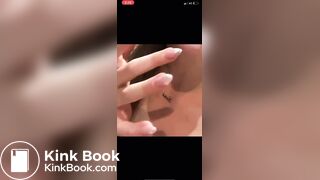 Teen eats her own shit