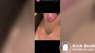 Teen eats her own shit