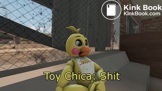 Toy chica and mangle eat to much