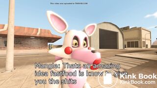 Toy chica and mangle eat to much