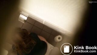 Pooping toilet public