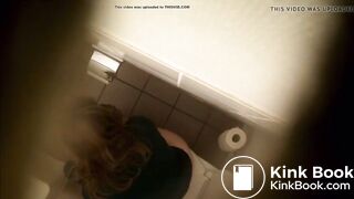 Pooping toilet public