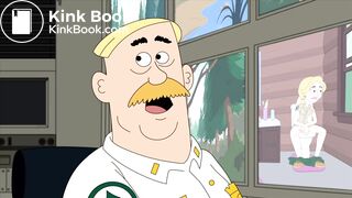 cartoon blonde girl poop