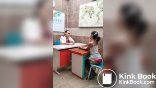 Same girl shits her pants in class and gets punished