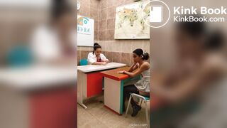 Same girl shits her pants in class and gets punished