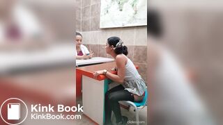 Same girl shits her pants in class and gets punished