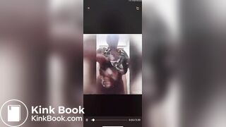 Ebony girl nasty poo