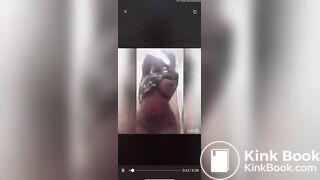 Ebony girl nasty poo