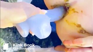 outdoor shit anal dildo