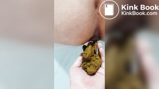 Korean girl boy friend hand poop femdom