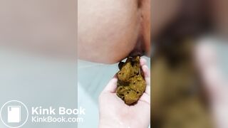 Korean girl boy friend hand poop femdom