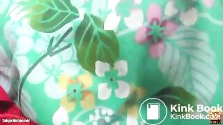 japanese kimono girl shitting outdoor