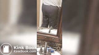 messed pants while cleaning