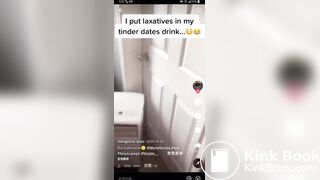 Girl diarrhea after having laxative