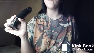 Swallows big brown load without a problem