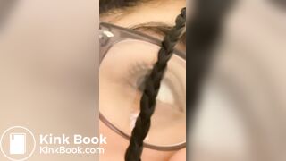 Hispanic girl piss long and diarrhea