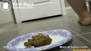 Girl diarrhea on floor