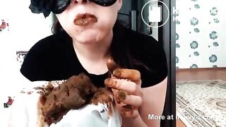 eating a lot of shit!