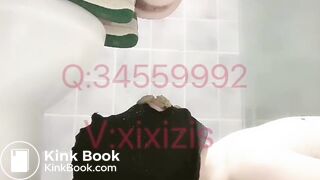 Lucky toilet slave eat Chinese slut shit