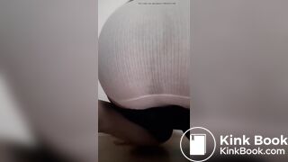 Massive crackly panty poop