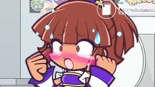 PuyoPuyo girl hyper diarrhea (censored)